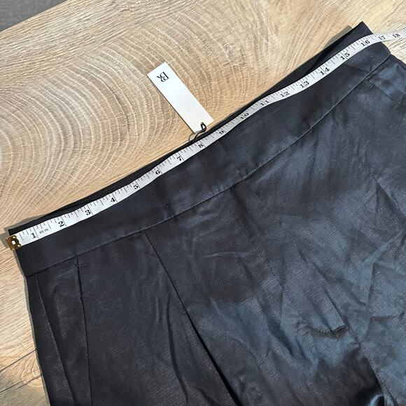 Banana Republic Tencel Linen Wide Leg Pant Black 12 Style 445928 - Picture 9 of 11